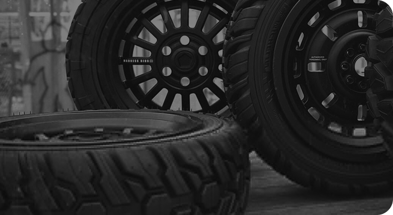 Wheel and tire setup
